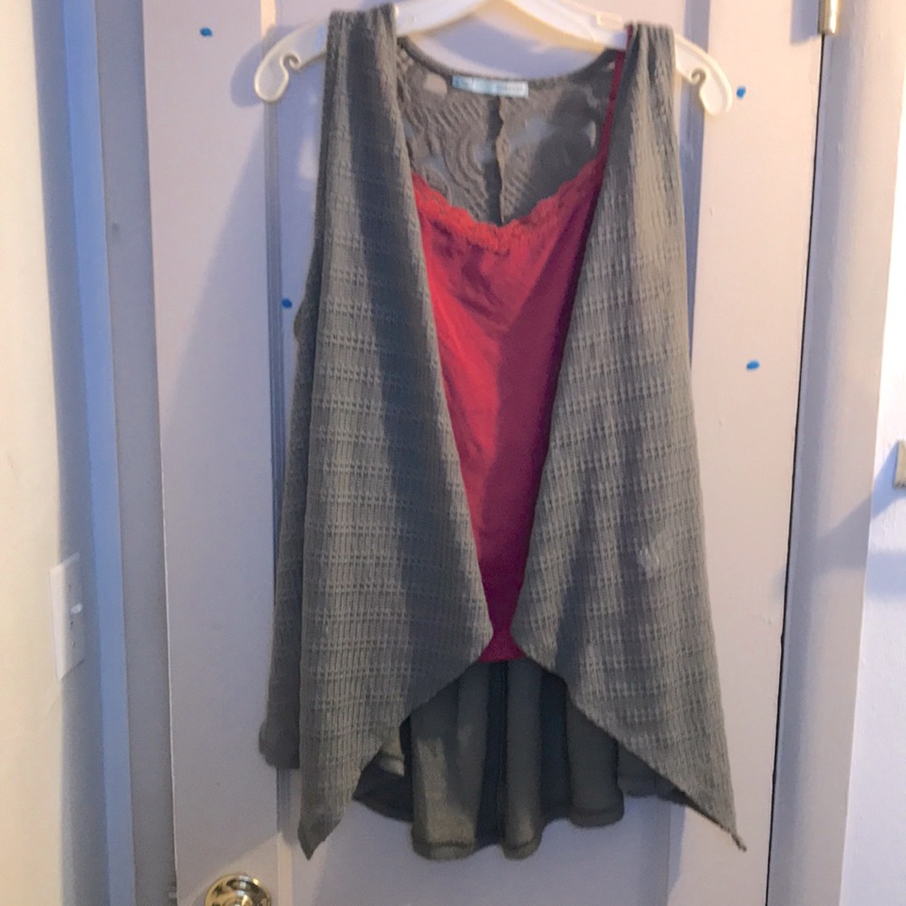 - MAURICES Embroidered vest